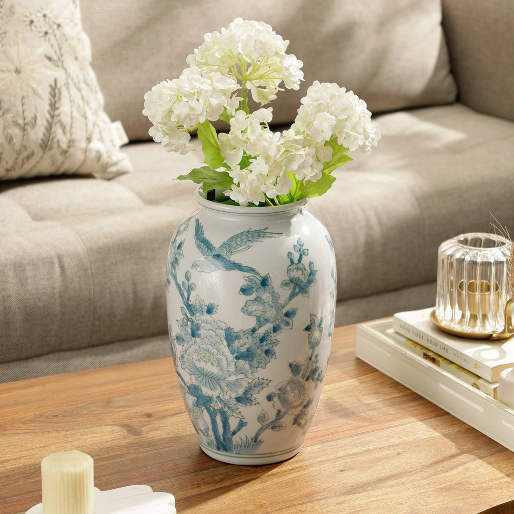 Plum Vase Medium - Blue Pheasant