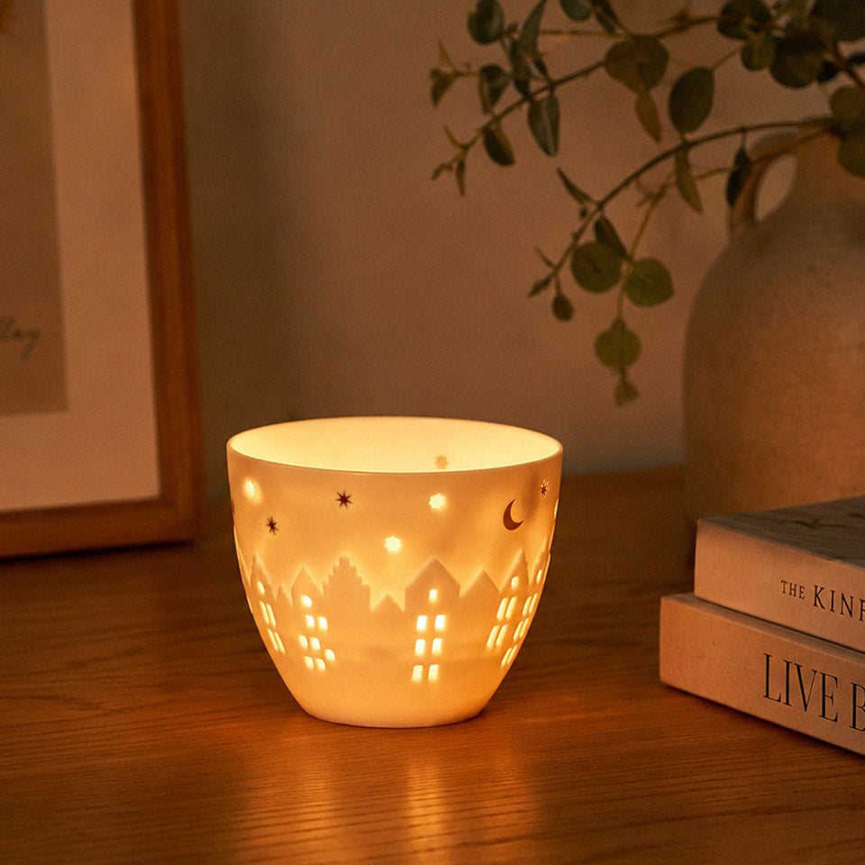 Poetry Village House Tealight Holder Small