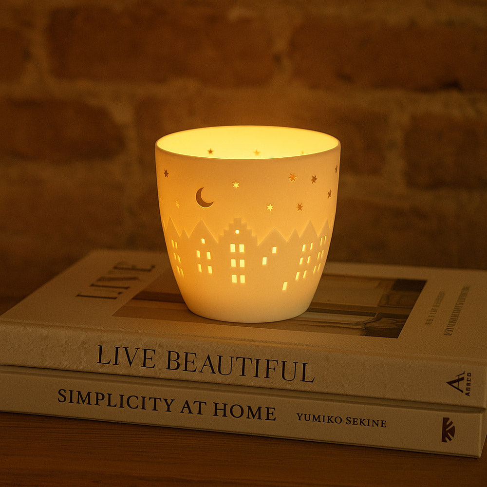 Poetry Village Houses Tealight Holder
