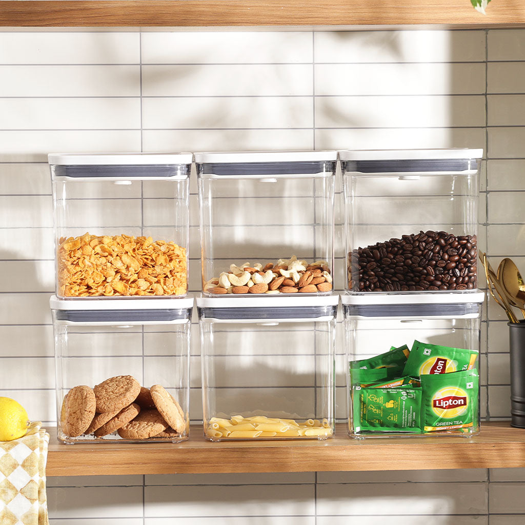 POP 2.0 6-Piece Rectangular Storage Containers Set
