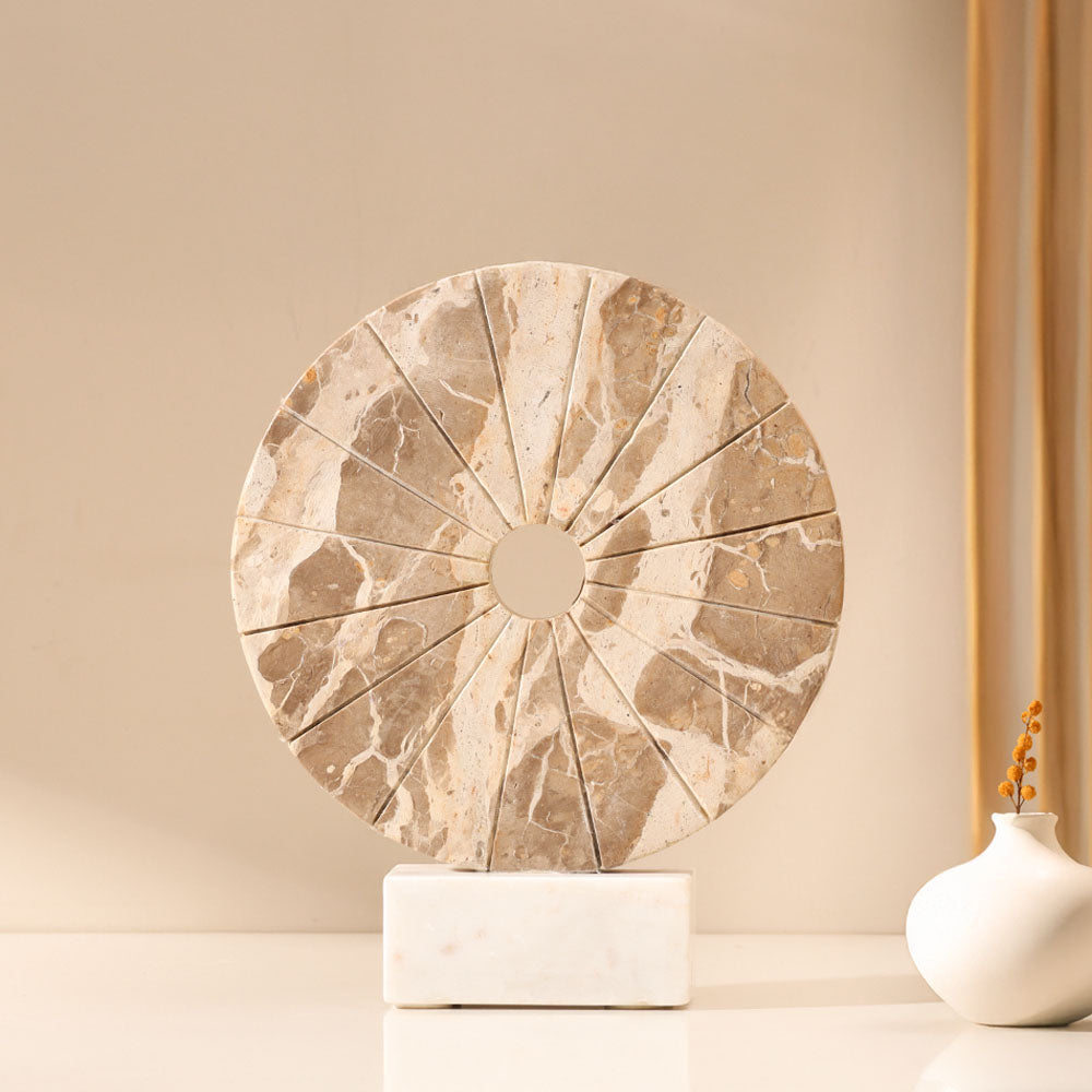 Porter Marble Decorative Sculpture - Sandstone White