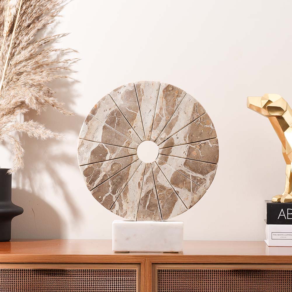 Porter Marble Decorative Sculpture - Sandstone White