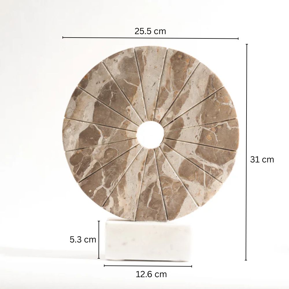 Porter Marble Decorative Sculpture - Sandstone White