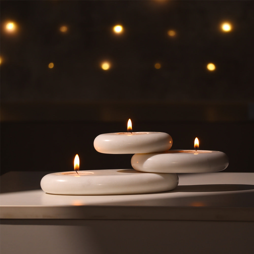 Portia Tiered Tealight Holder - White