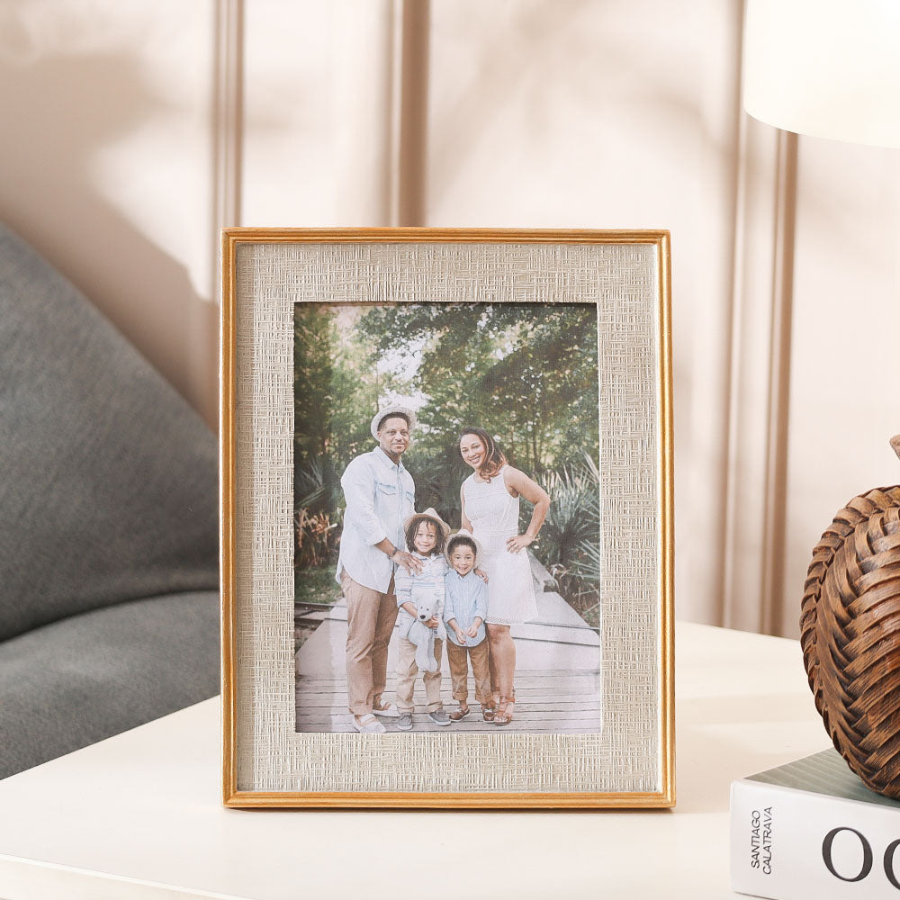 Portico Photo Frame Large - Grey Gold