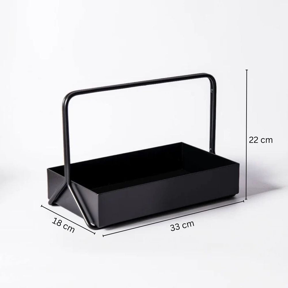 Posta Metal Caddy Large - Black