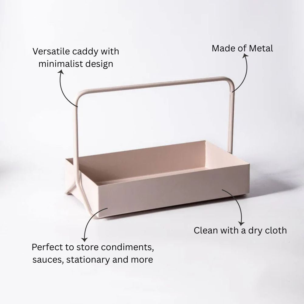 Posta Metal Caddy Large - Taupe