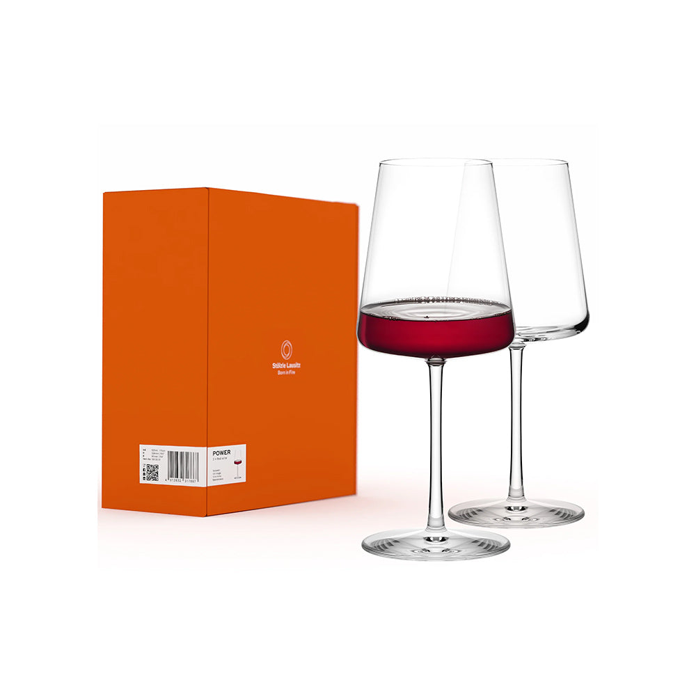 Power Red Wine Glasses 520ml, Set of 2