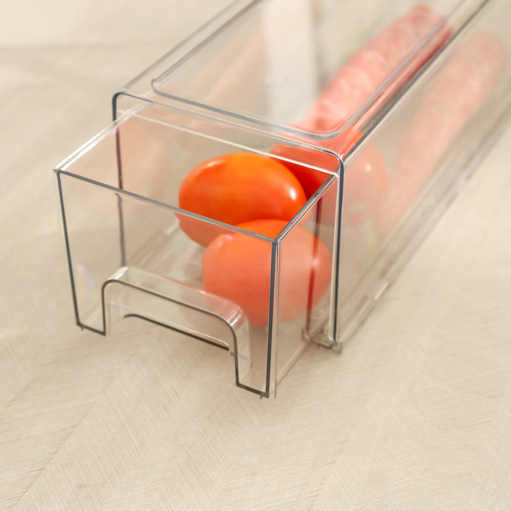 Pret Stackable Fridge Bin Medium - Smoke