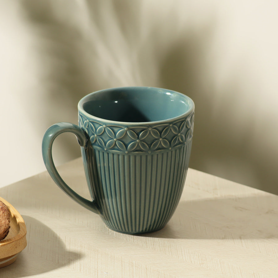 Primrose Ceramic Mug - Pine Green