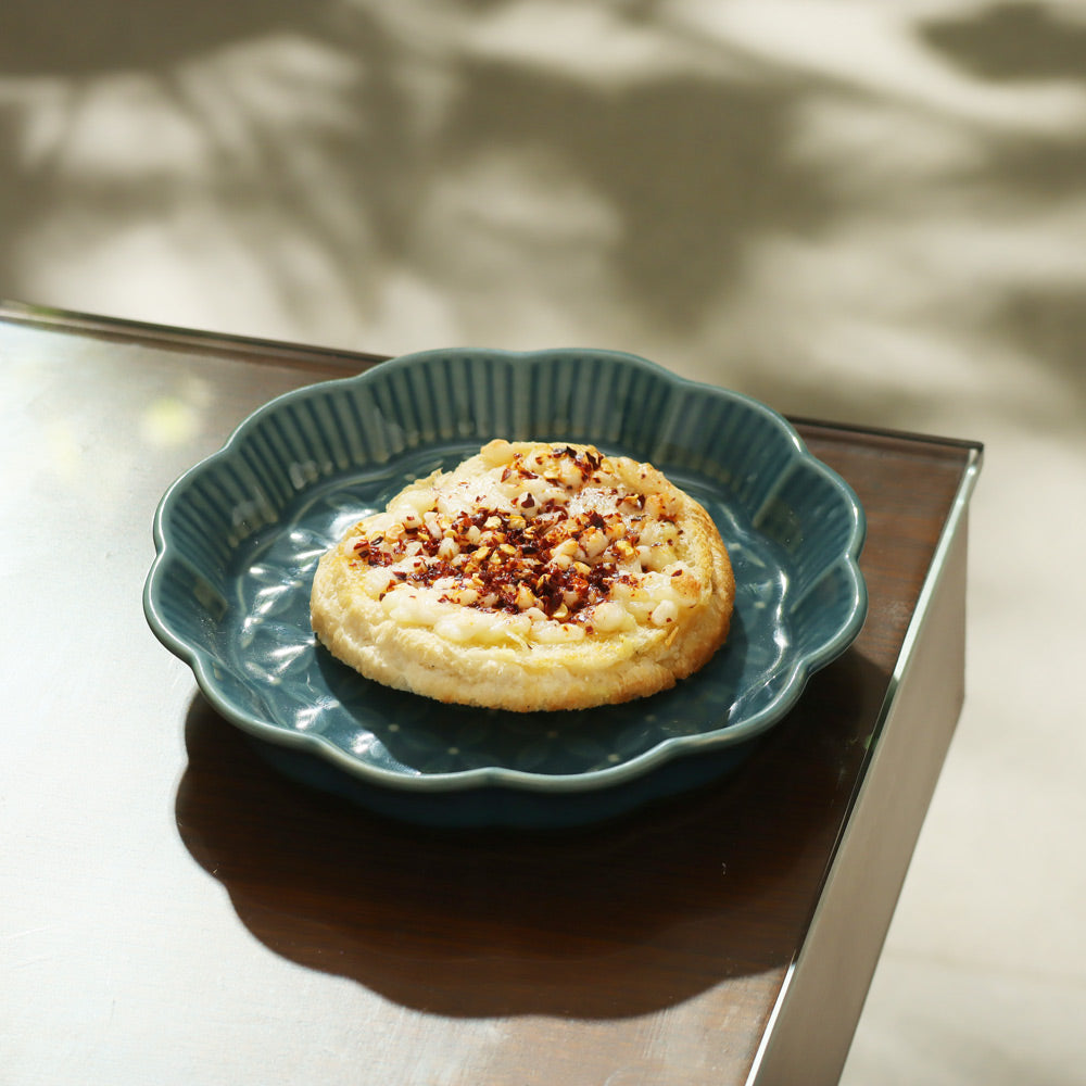 Primrose Dessert Plate - Pine Green