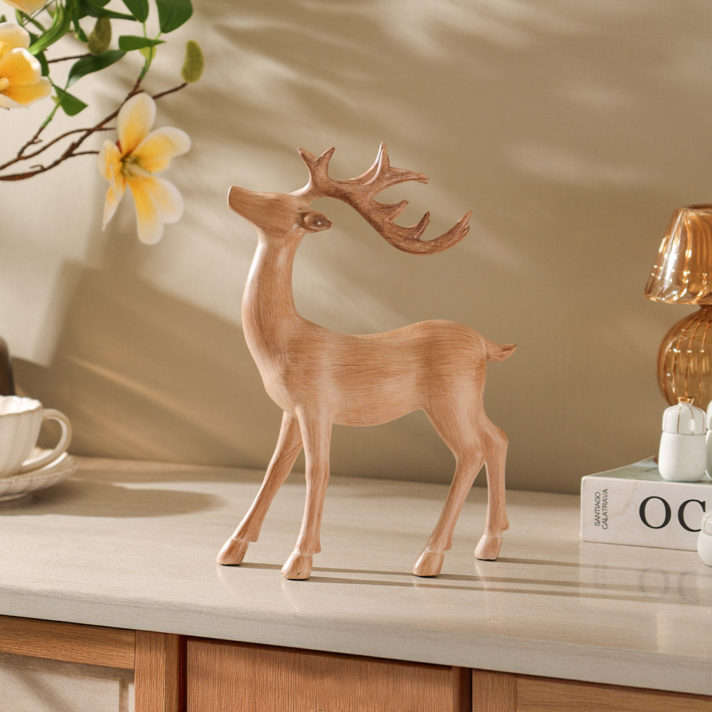 Proud Deer Sculpture Medium - Sand