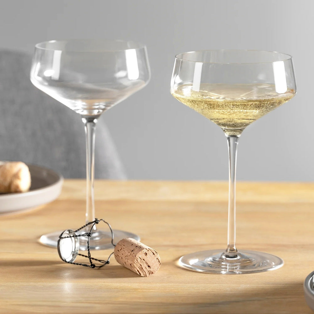 Puccini Champagne Glasses 350ml, Set of 6