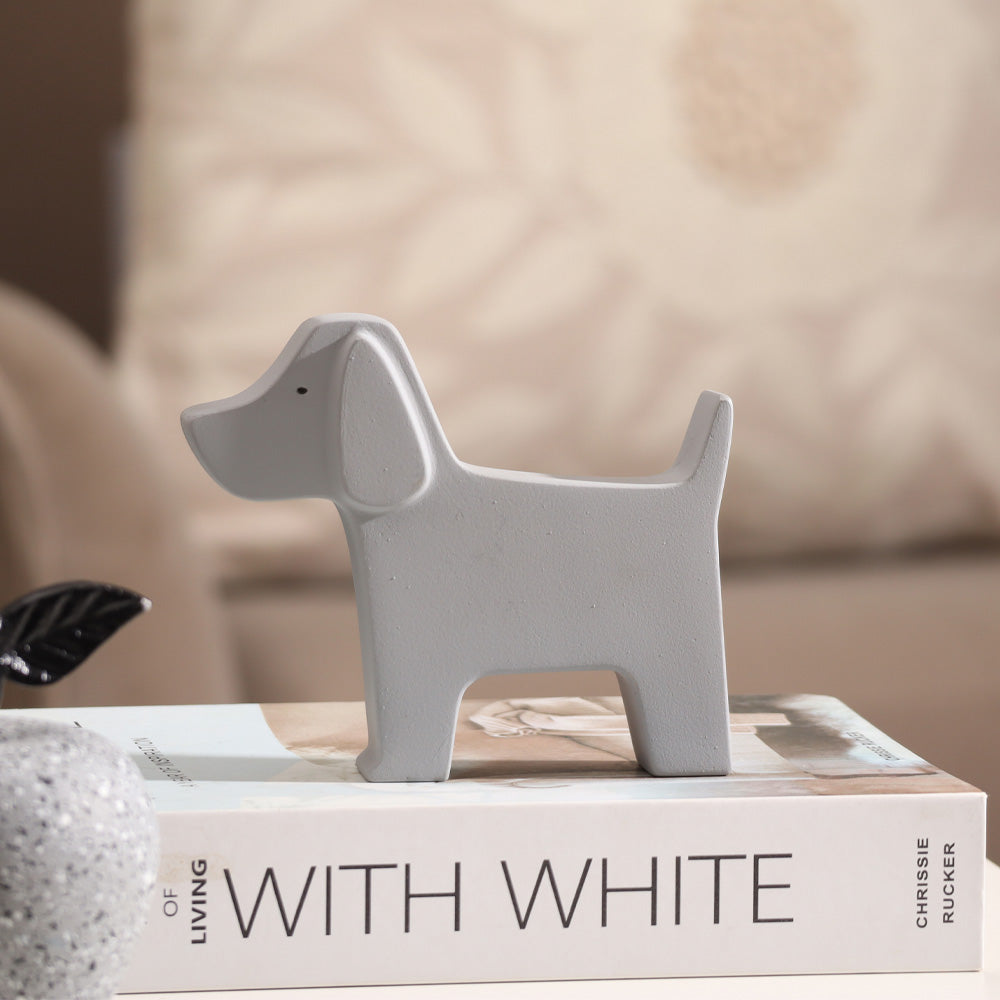 Puppy Concrete Accent - Light Grey