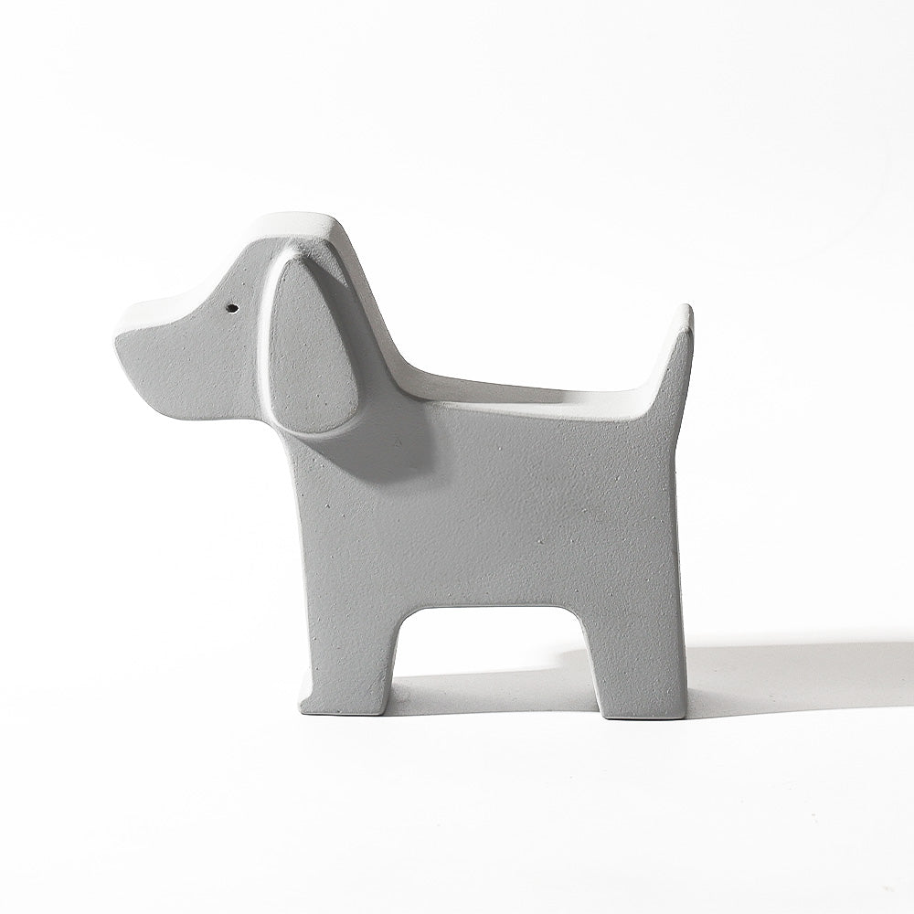Puppy Concrete Accent - Light Grey