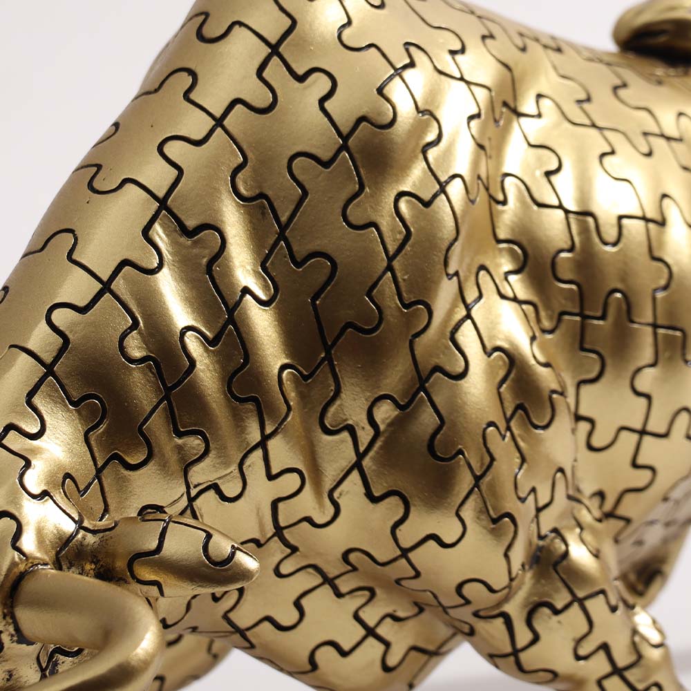 Angus Bull Sculpture - Motif Gold