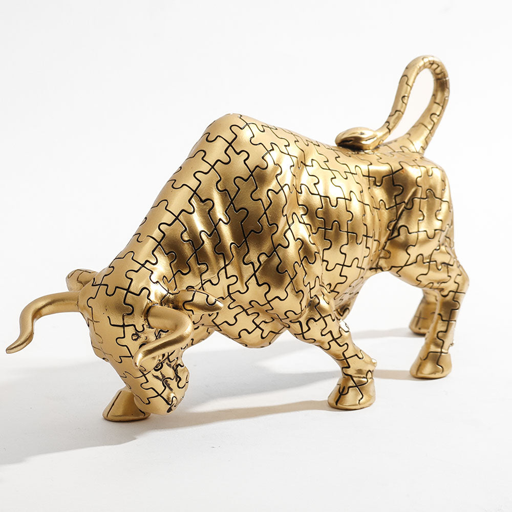 Angus Bull Sculpture - Motif Gold
