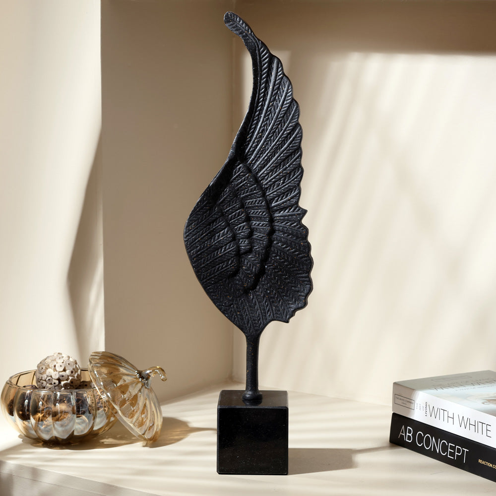 Quill Metal Sculpture XL - Speckled Black