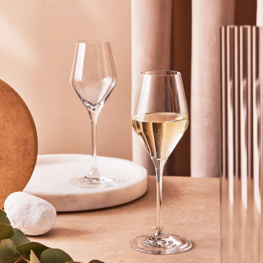 Ray Champagne Glasses 220ml, Set of 4