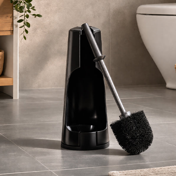 ReNew Toilet Brush and Holder - Matte Black