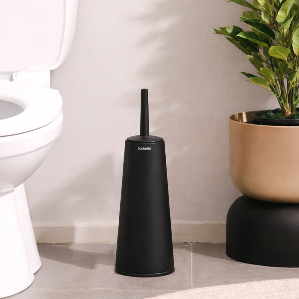 ReNew Toilet Brush and Holder - Matte Black