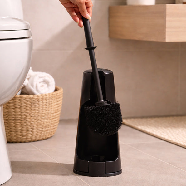 ReNew Toilet Brush and Holder - Matte Black
