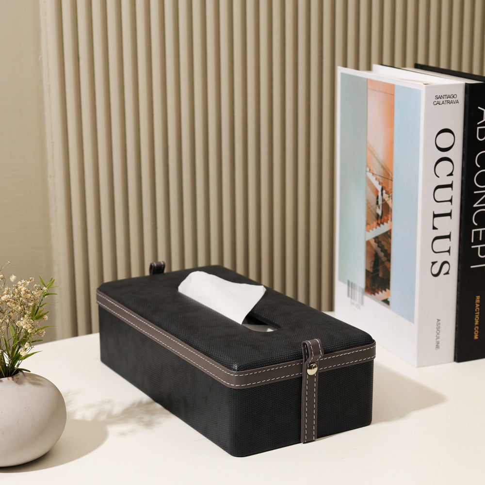 Devon Tissue Box Holder - Black