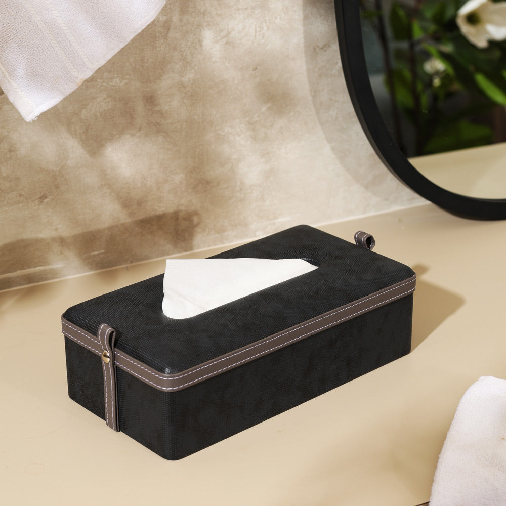 Devon Tissue Box Holder - Black