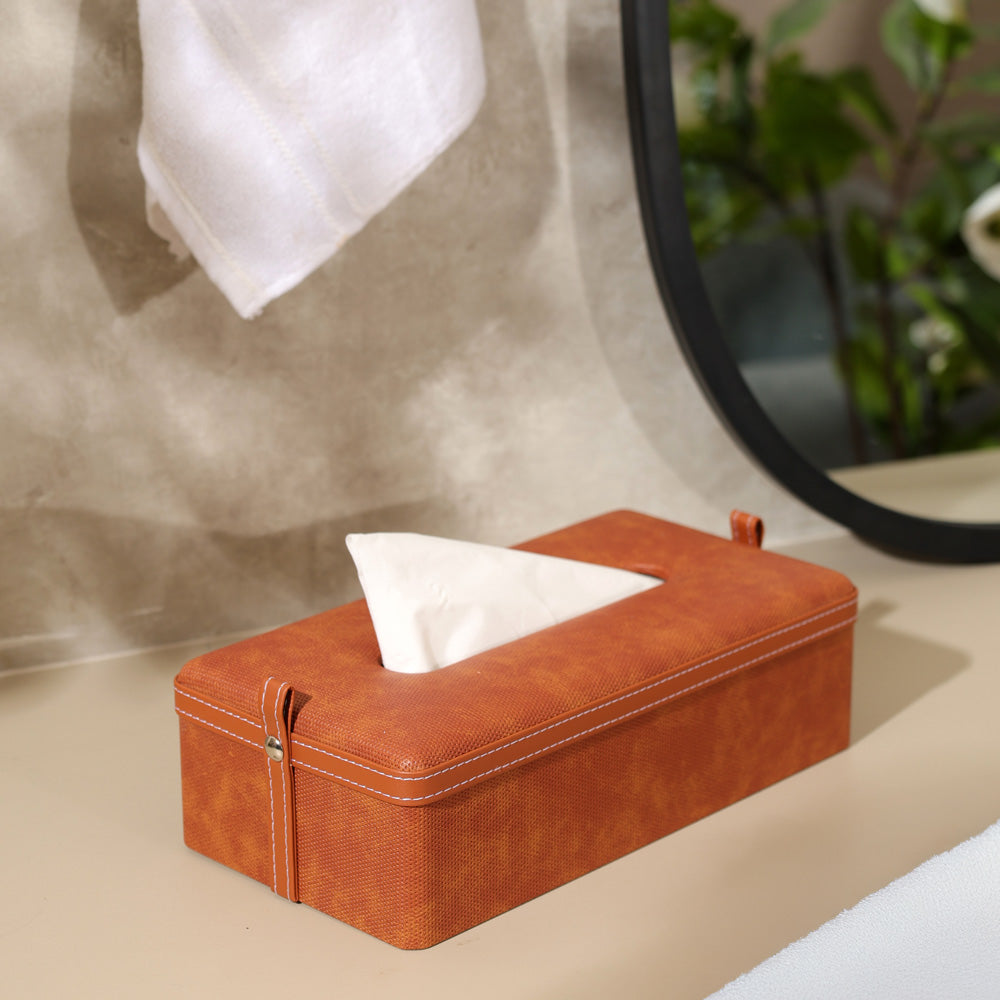 Devon Tissue Box Holder - Umber