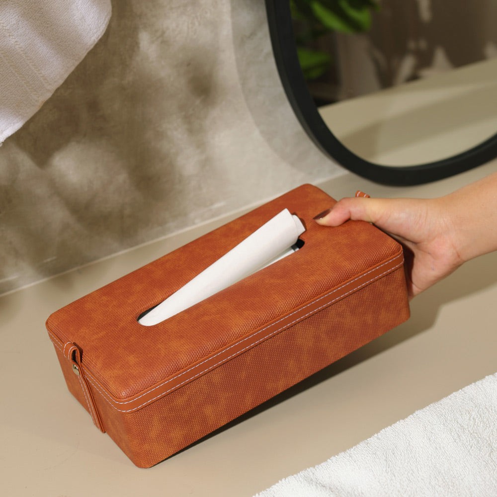 Devon Tissue Box Holder - Umber