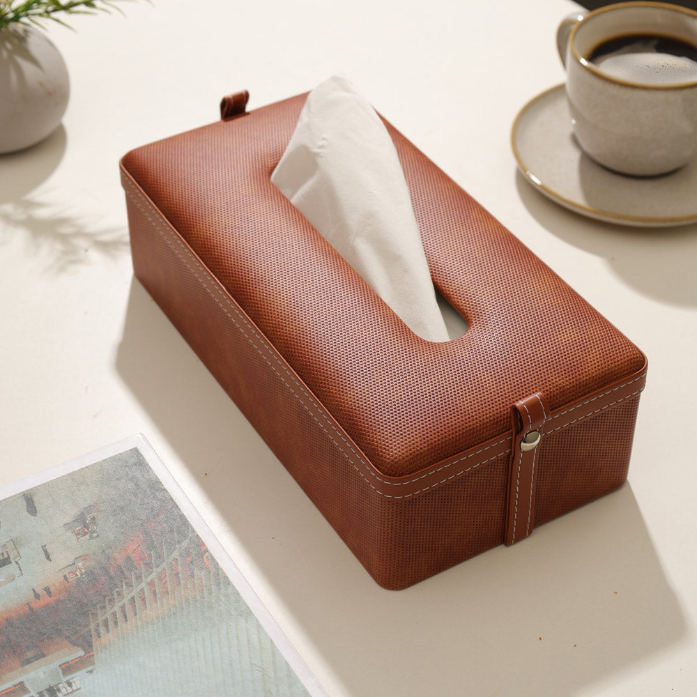 Devon Tissue Box Holder - Umber