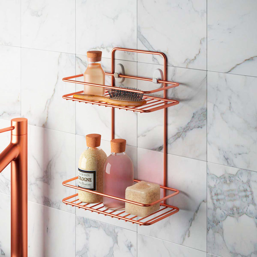 Reflex 2-Tier Rectangular Shelf - Copper