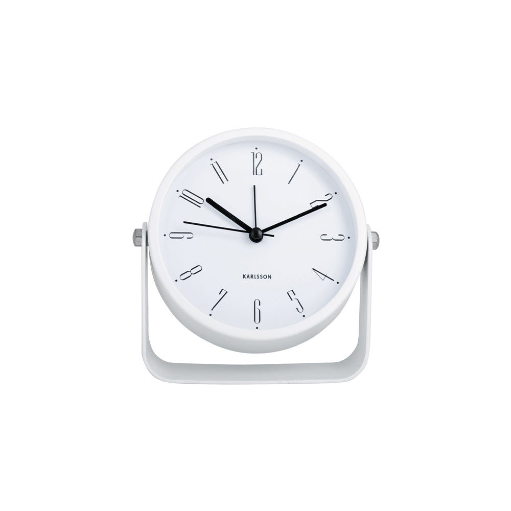 Regal Numbers Alarm Clock - White