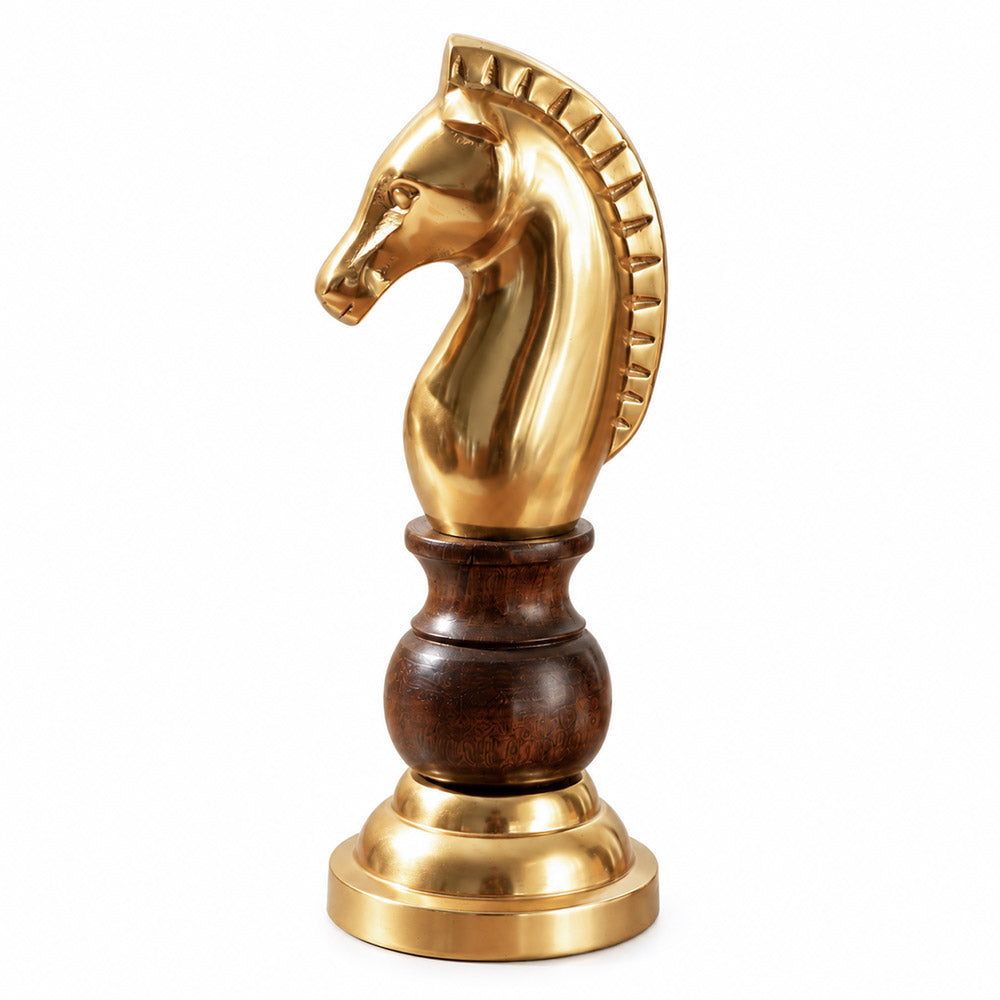 Regalia Knight Sculpture Medium - Natural Gold