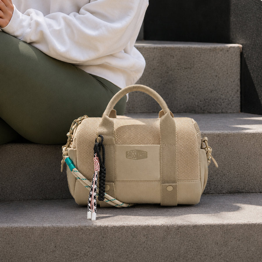 Reiki Classic Mini Duffel Bag - Beige