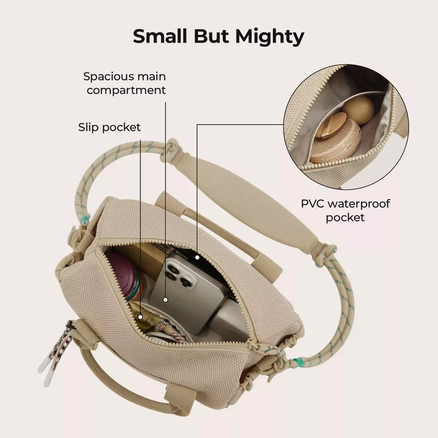 Reiki Classic Mini Duffel Bag - Beige
