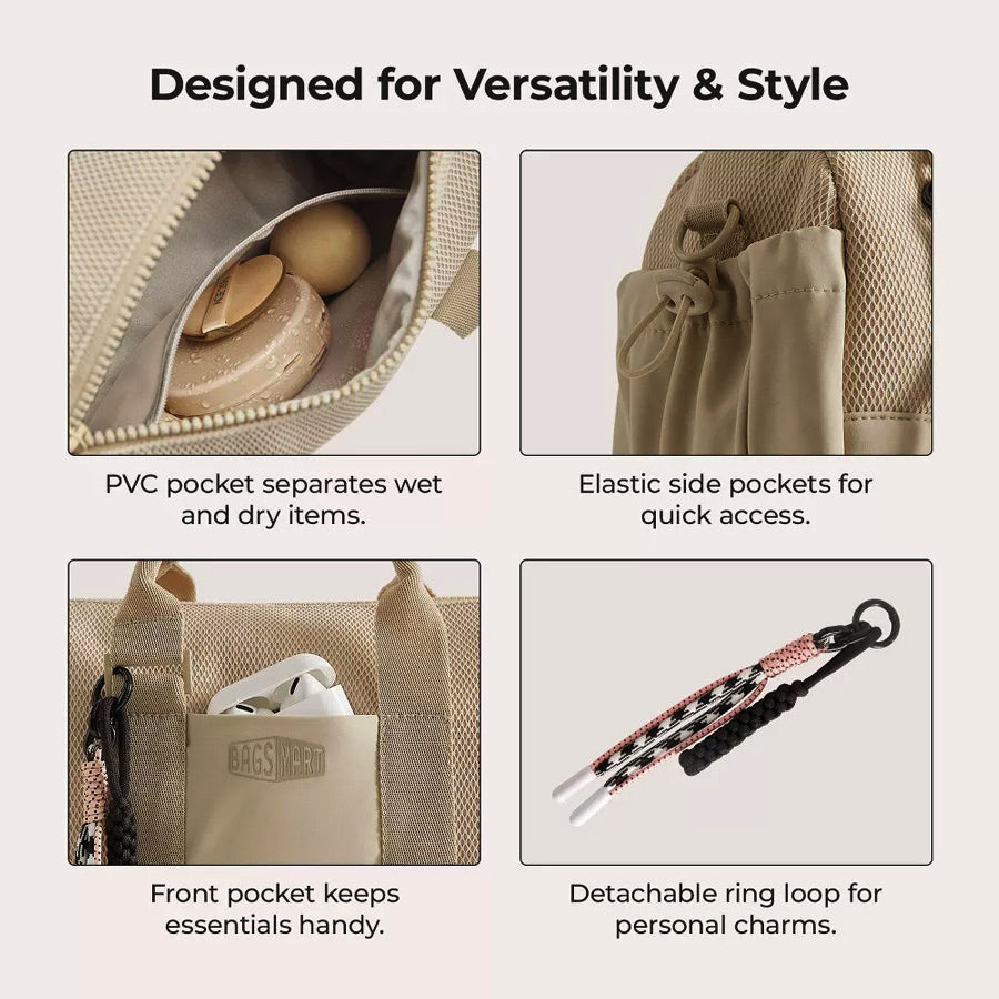 Reiki Classic Mini Duffel Bag - Beige
