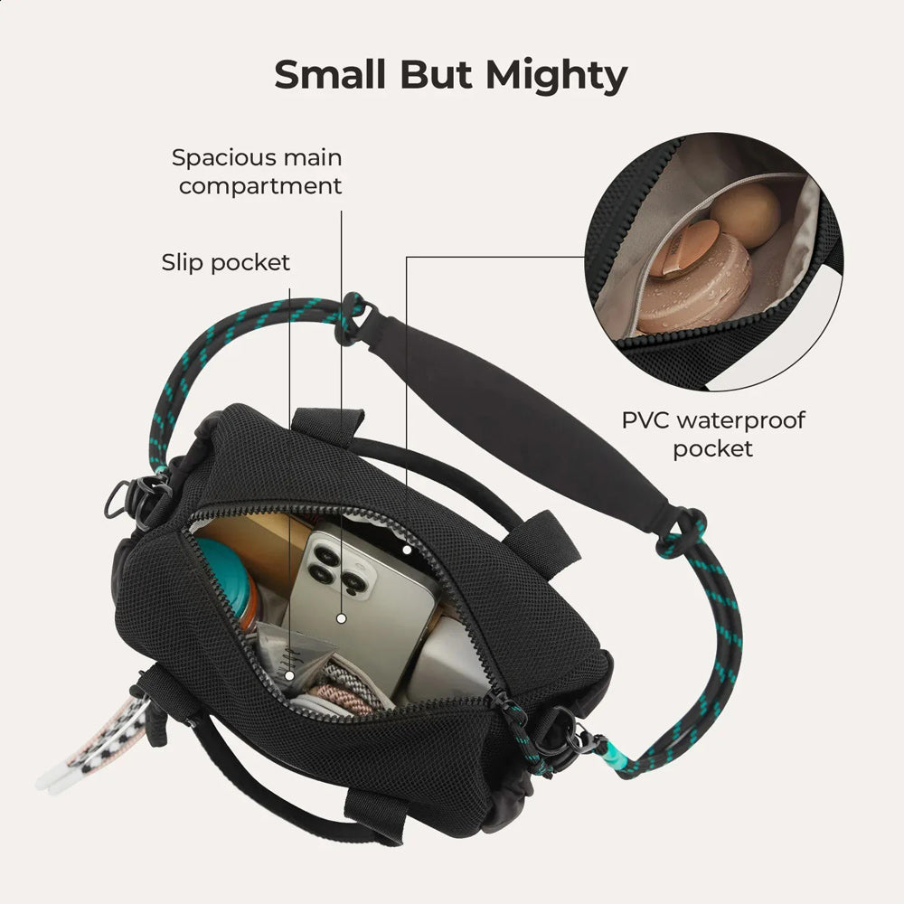 Reiki Classic Mini Duffel Bag - Black