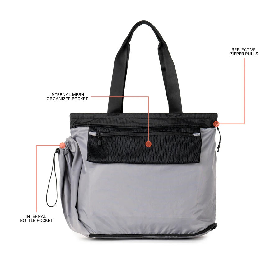 Rennen Ripstop Tote - Grid Black