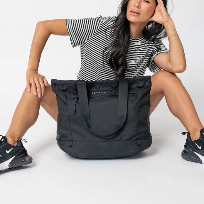 Rennen Ripstop Tote - Grid Black