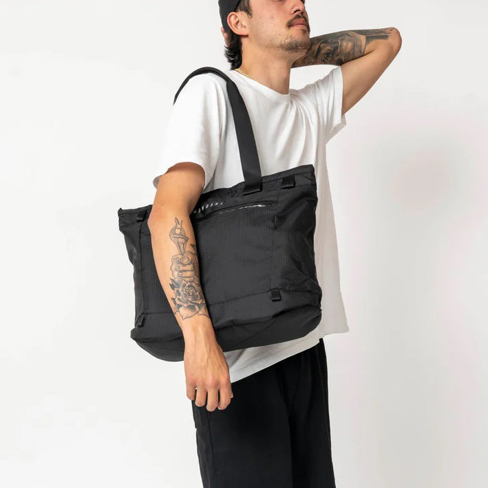 Rennen Ripstop Tote - Grid Black