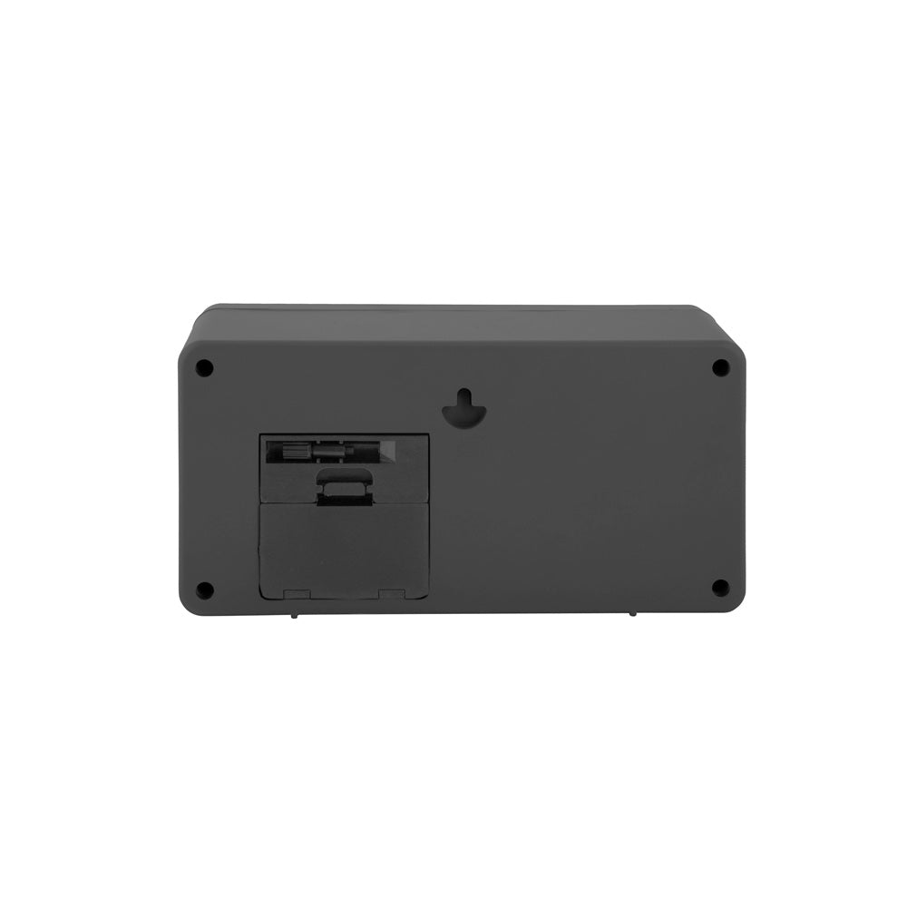 Retro Boxed Flip Table Clock - Black