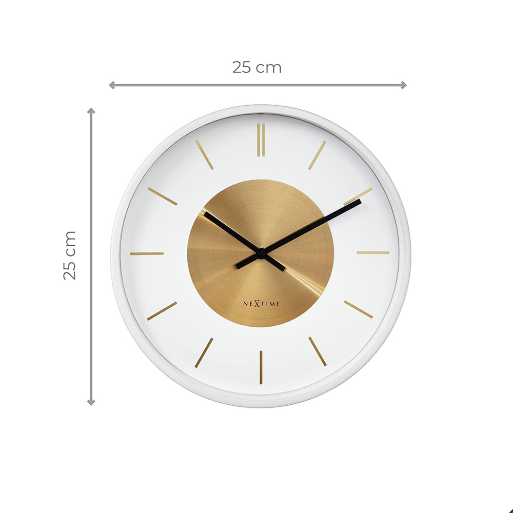 Retro II Wall Clock 25cm - White