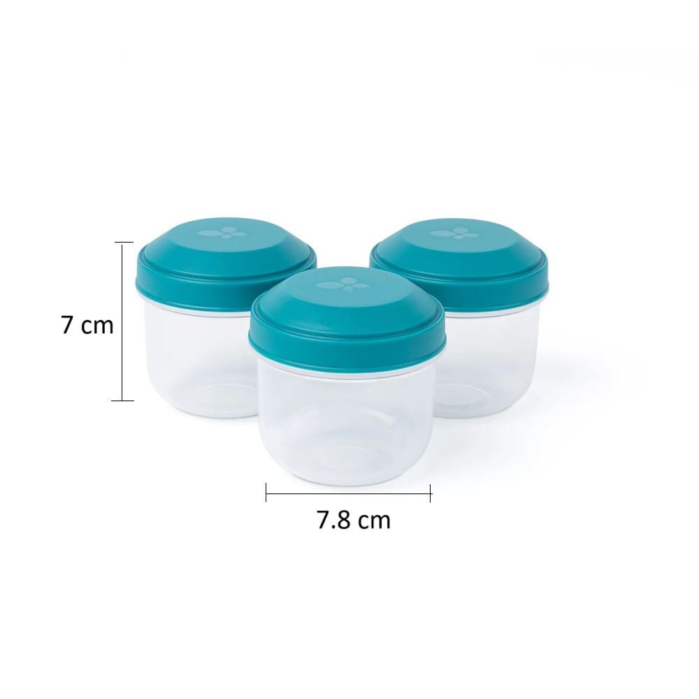 Rikko Snack Boxes, Set of 3 - Lagoon Blue