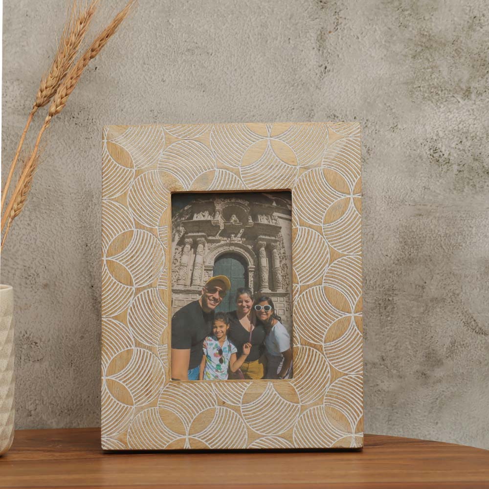 Ripples Wooden Photo Frame Medium - Birch