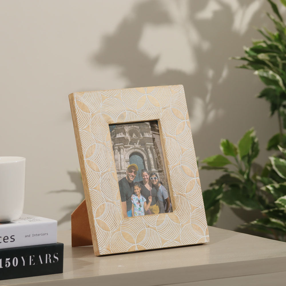 Ripples Wooden Photo Frame Medium - Birch