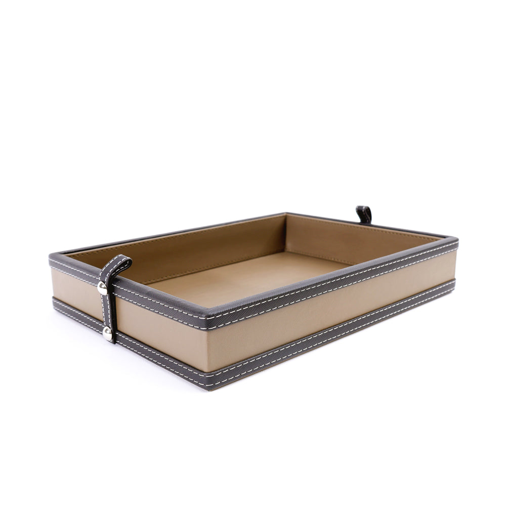 Rivet Decorative Tray Small - Cedar Black