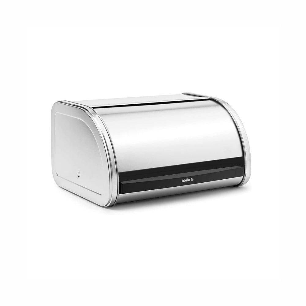 Roll Top Bread Bin Medium - Matte Steel