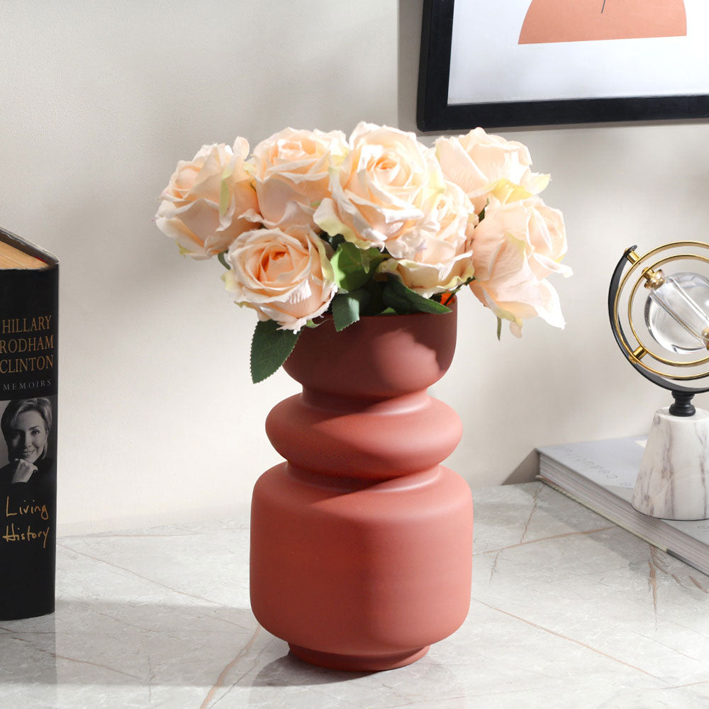 Roma Glass Vase Tall - Sunstone