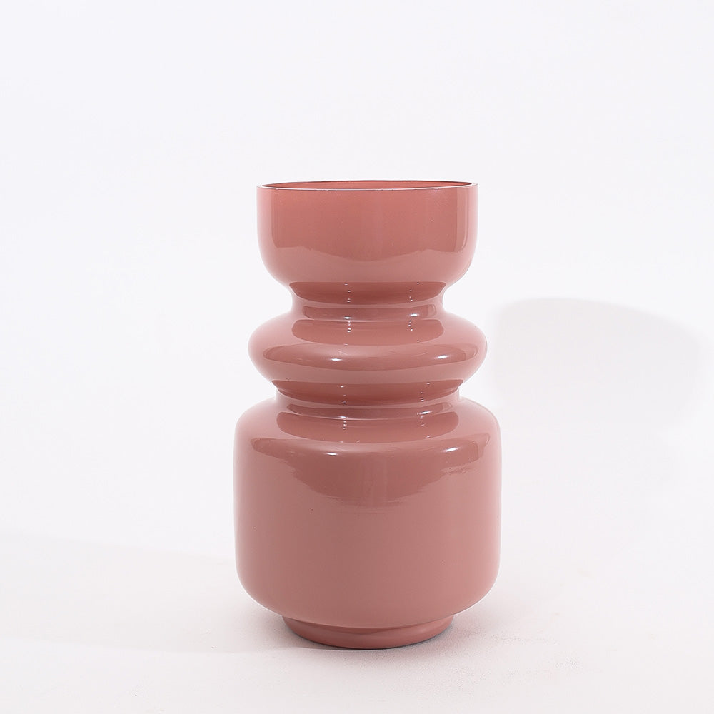 Roma Glass Vase Tall - Quartz Rose